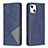 Coque Portefeuille Motif Fantaisie Livre Cuir Etui Clapet L04 pour Apple iPhone 14 Bleu