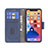 Coque Portefeuille Motif Fantaisie Livre Cuir Etui Clapet L05 pour Apple iPhone 14 Bleu Petit
