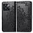 Coque Portefeuille Motif Fantaisie Livre Cuir Etui Clapet pour OnePlus 10T 5G Noir