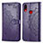 Coque Portefeuille Motif Fantaisie Livre Cuir Etui Clapet pour Samsung Galaxy A10s Violet