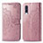 Coque Portefeuille Motif Fantaisie Livre Cuir Etui Clapet pour Samsung Galaxy A30S Or Rose