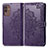 Coque Portefeuille Motif Fantaisie Livre Cuir Etui Clapet pour Samsung Galaxy M13 5G Violet