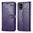 Coque Portefeuille Motif Fantaisie Livre Cuir Etui Clapet pour Samsung Galaxy M31s Violet