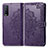Coque Portefeuille Motif Fantaisie Livre Cuir Etui Clapet pour Vivo Y12A Violet
