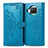 Coque Portefeuille Motif Fantaisie Livre Cuir Etui Clapet pour Xiaomi Mi 10i 5G Bleu
