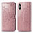 Coque Portefeuille Motif Fantaisie Livre Cuir Etui Clapet pour Xiaomi Redmi 9i Or Rose