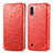Coque Portefeuille Motif Fantaisie Livre Cuir Etui Clapet S01D pour Samsung Galaxy A01 SM-A015 Rouge