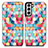 Coque Portefeuille Motif Fantaisie Livre Cuir Etui Clapet S02D pour Samsung Galaxy S21 Plus 5G Colorful Petit