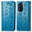 Coque Portefeuille Motif Fantaisie Livre Cuir Etui Clapet S03D pour Motorola Moto Edge Plus (2022) 5G Bleu