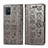 Coque Portefeuille Motif Fantaisie Livre Cuir Etui Clapet S03D pour Samsung Galaxy A51 5G Gris