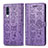Coque Portefeuille Motif Fantaisie Livre Cuir Etui Clapet S03D pour Samsung Galaxy A70S Violet