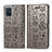 Coque Portefeuille Motif Fantaisie Livre Cuir Etui Clapet S03D pour Samsung Galaxy A71 5G Gris
