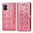Coque Portefeuille Motif Fantaisie Livre Cuir Etui Clapet S03D pour Samsung Galaxy A71 5G Or Rose