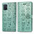 Coque Portefeuille Motif Fantaisie Livre Cuir Etui Clapet S03D pour Samsung Galaxy A71 5G Vert