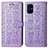 Coque Portefeuille Motif Fantaisie Livre Cuir Etui Clapet S03D pour Samsung Galaxy M31s Violet