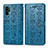 Coque Portefeuille Motif Fantaisie Livre Cuir Etui Clapet S03D pour Samsung Galaxy Note 10 Plus 5G Bleu