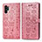 Coque Portefeuille Motif Fantaisie Livre Cuir Etui Clapet S03D pour Samsung Galaxy Note 10 Plus 5G Or Rose