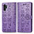 Coque Portefeuille Motif Fantaisie Livre Cuir Etui Clapet S03D pour Samsung Galaxy Note 10 Plus 5G Violet