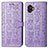 Coque Portefeuille Motif Fantaisie Livre Cuir Etui Clapet S03D pour Samsung Galaxy XCover 6 Pro 5G Violet