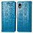Coque Portefeuille Motif Fantaisie Livre Cuir Etui Clapet S03D pour Sony Xperia Ace III SOG08 Bleu