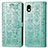 Coque Portefeuille Motif Fantaisie Livre Cuir Etui Clapet S03D pour Sony Xperia Ace III SOG08 Vert