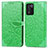 Coque Portefeuille Motif Fantaisie Livre Cuir Etui Clapet S04D pour Realme 9 SE 5G Vert Petit