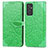 Coque Portefeuille Motif Fantaisie Livre Cuir Etui Clapet S04D pour Samsung Galaxy M14 5G Vert Petit