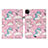 Coque Portefeuille Motif Fantaisie Livre Cuir Etui Clapet Y01B pour Apple iPad Pro 11 (2020) Rose
