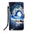 Coque Portefeuille Motif Fantaisie Livre Cuir Etui Clapet Y02B pour Xiaomi POCO C3 Bleu Royal
