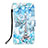 Coque Portefeuille Motif Fantaisie Livre Cuir Etui Clapet Y02B pour Xiaomi Poco M3 Bleu Ciel