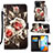 Coque Portefeuille Motif Fantaisie Livre Cuir Etui Clapet Y02B pour Xiaomi Redmi 10 India Petit