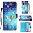 Coque Portefeuille Motif Fantaisie Livre Cuir Etui Clapet Y03B pour Samsung Galaxy A52 4G Petit