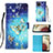 Coque Portefeuille Motif Fantaisie Livre Cuir Etui Clapet Y03B pour Samsung Galaxy M12 Petit