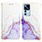 Coque Portefeuille Motif Fantaisie Livre Cuir Etui Clapet Y04B pour Xiaomi Mi 12T Pro 5G Violet