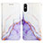 Coque Portefeuille Motif Fantaisie Livre Cuir Etui Clapet Y04B pour Xiaomi Redmi 9AT Violet