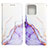 Coque Portefeuille Motif Fantaisie Livre Cuir Etui Clapet YB4 pour Motorola Moto X40 5G Violet