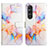 Coque Portefeuille Motif Fantaisie Livre Cuir Etui Clapet YB4 pour Sony Xperia 1 V Bleu