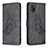 Coque Portefeuille Papillon Livre Cuir Etui Clapet B02F pour Samsung Galaxy A31 Noir