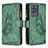 Coque Portefeuille Papillon Livre Cuir Etui Clapet B03F pour Samsung Galaxy S20 Ultra Vert