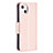 Coque Portefeuille Papillon Livre Cuir Etui Clapet L09 pour Apple iPhone 14 Rose Petit