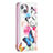 Coque Portefeuille Papillon Livre Cuir Etui Clapet pour Apple iPhone 15 Rose Petit