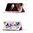 Coque Portefeuille Papillon Livre Cuir Etui Clapet pour Apple iPhone 15 Rose Petit