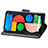 Coque Portefeuille Papillon Livre Cuir Etui Clapet pour Google Pixel 5 XL 5G Petit