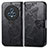 Coque Portefeuille Papillon Livre Cuir Etui Clapet pour Huawei Honor Magic5 5G Noir