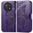 Coque Portefeuille Papillon Livre Cuir Etui Clapet pour Huawei Nova Y91 Violet