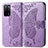 Coque Portefeuille Papillon Livre Cuir Etui Clapet pour Oppo A56 5G Violet Clair