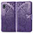 Coque Portefeuille Papillon Livre Cuir Etui Clapet pour Samsung Galaxy A10 Violet
