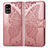 Coque Portefeuille Papillon Livre Cuir Etui Clapet pour Samsung Galaxy M31s Rose
