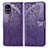 Coque Portefeuille Papillon Livre Cuir Etui Clapet pour Samsung Galaxy M31s Violet