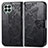 Coque Portefeuille Papillon Livre Cuir Etui Clapet pour Samsung Galaxy M53 5G Noir